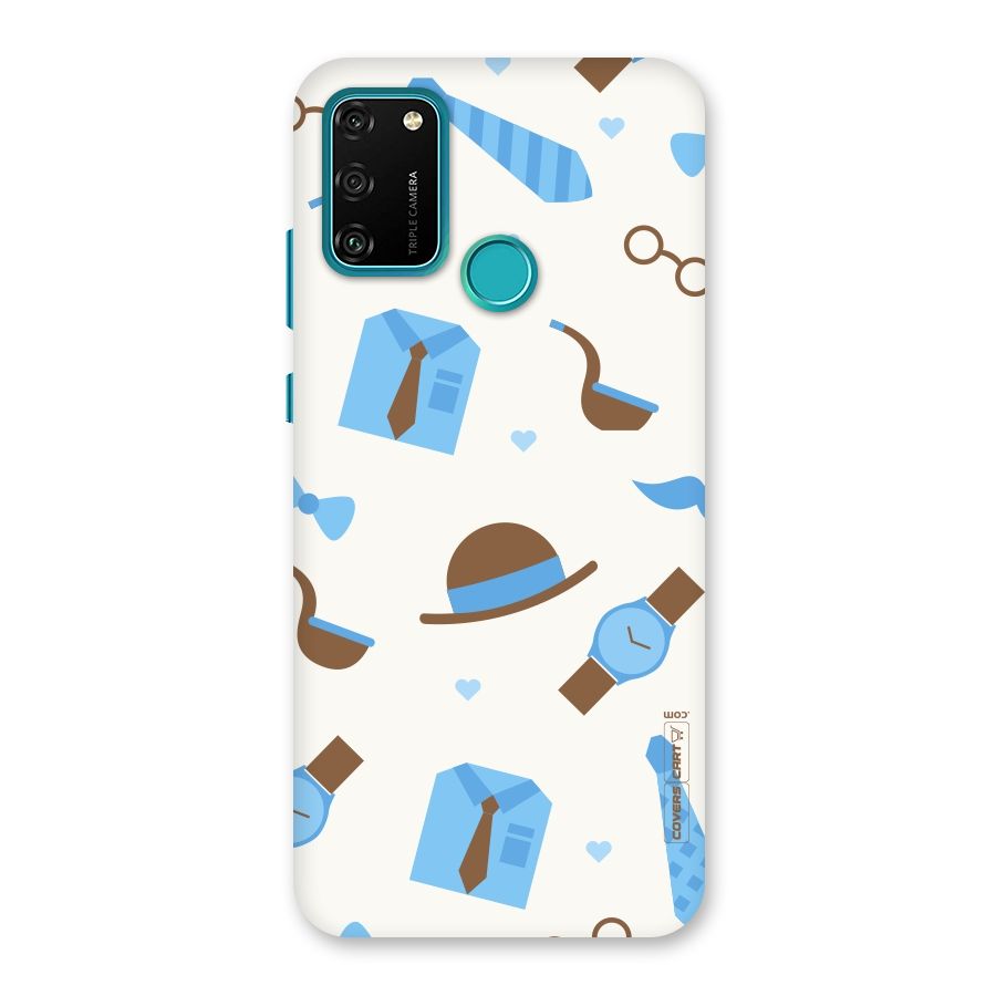 Pipe Hat Watch Pattern Back Case for Honor 9A