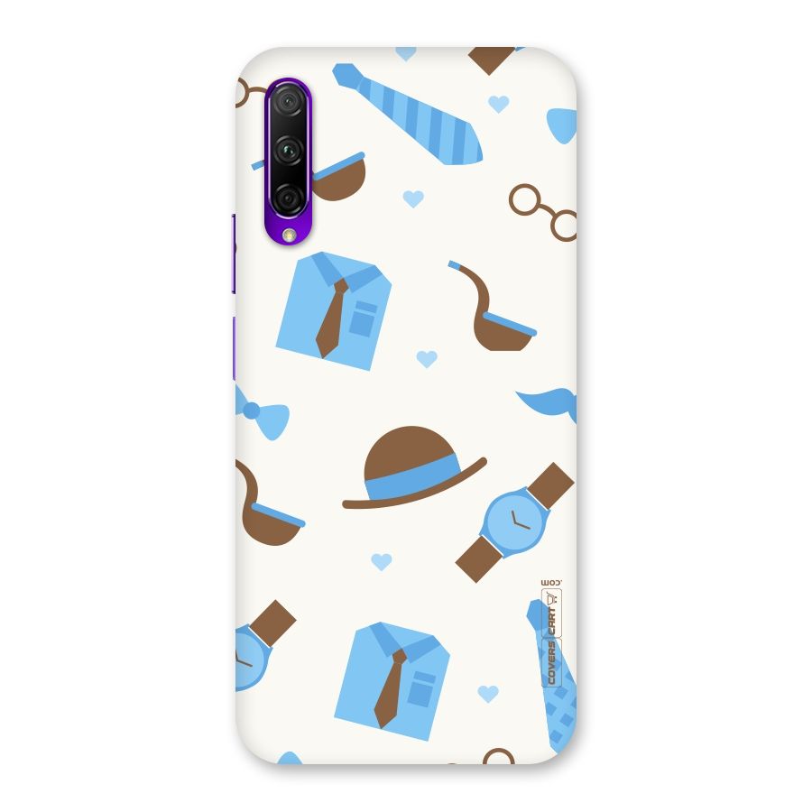 Pipe Hat Watch Pattern Back Case for Honor 9X Pro