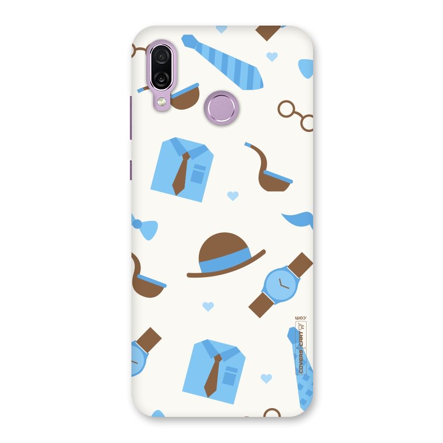 Pipe Hat Watch Pattern Back Case for Honor Play