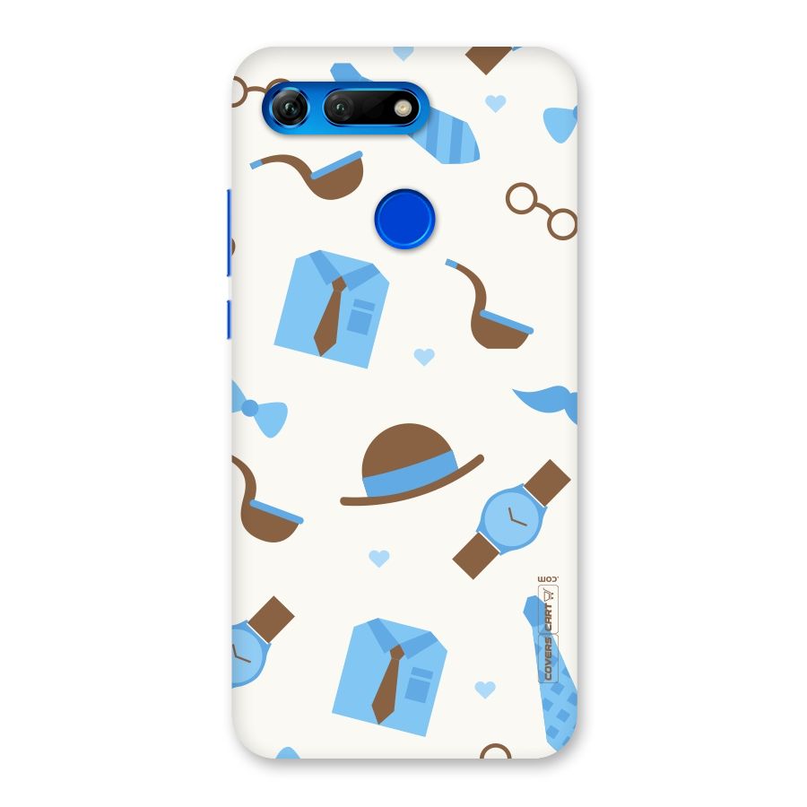 Pipe Hat Watch Pattern Back Case for Honor View 20