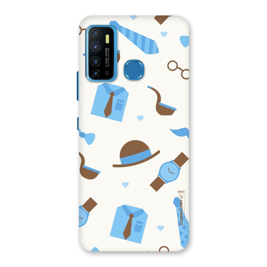 Pipe Hat Watch Pattern Back Case for Infinix Hot 9