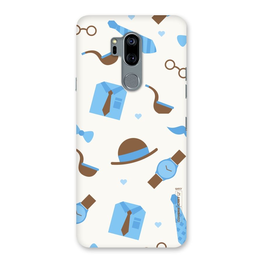 Pipe Hat Watch Pattern Back Case for LG G7