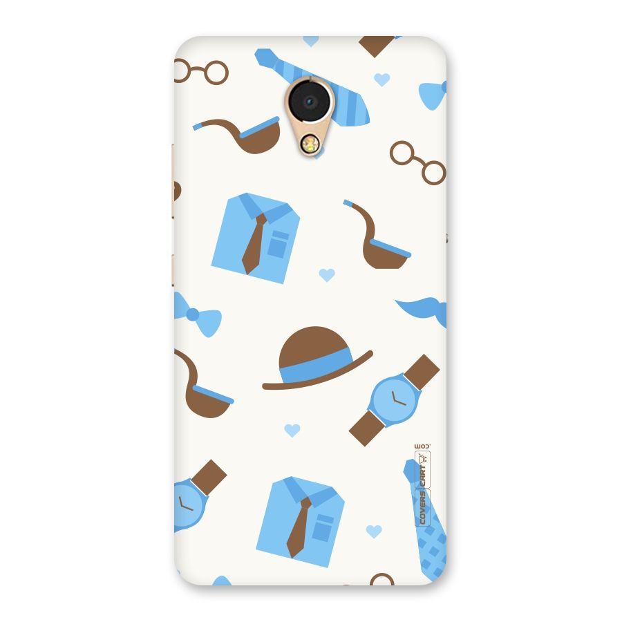 Pipe Hat Watch Pattern Back Case for Lenovo P2