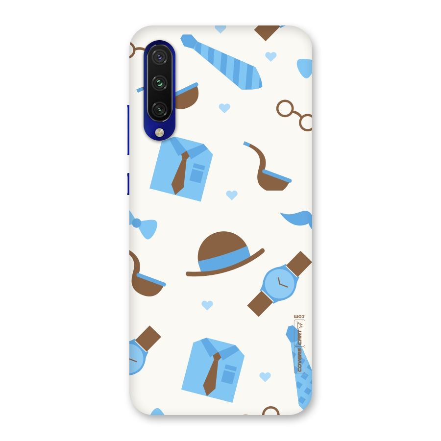 Pipe Hat Watch Pattern Back Case for Mi A3