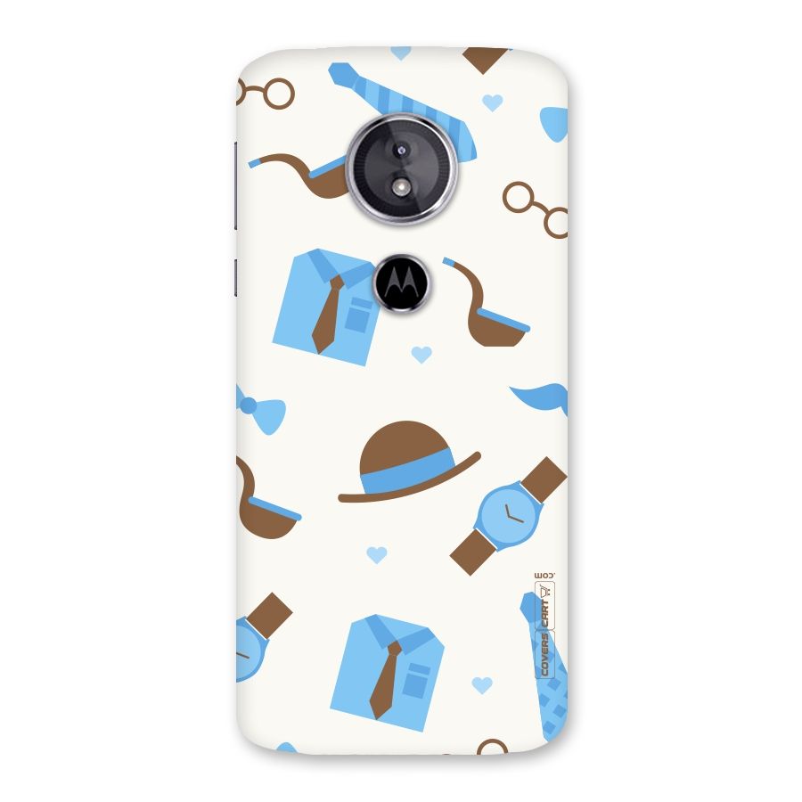 Pipe Hat Watch Pattern Back Case for Moto E5