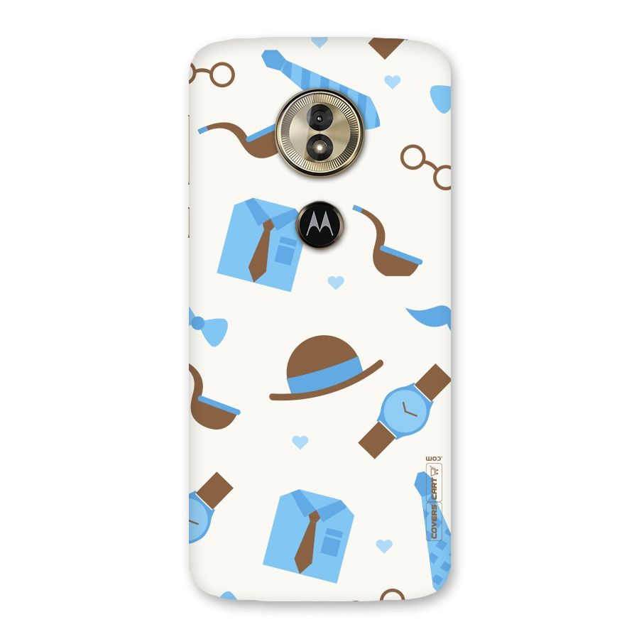 Pipe Hat Watch Pattern Back Case for Moto G6 Play