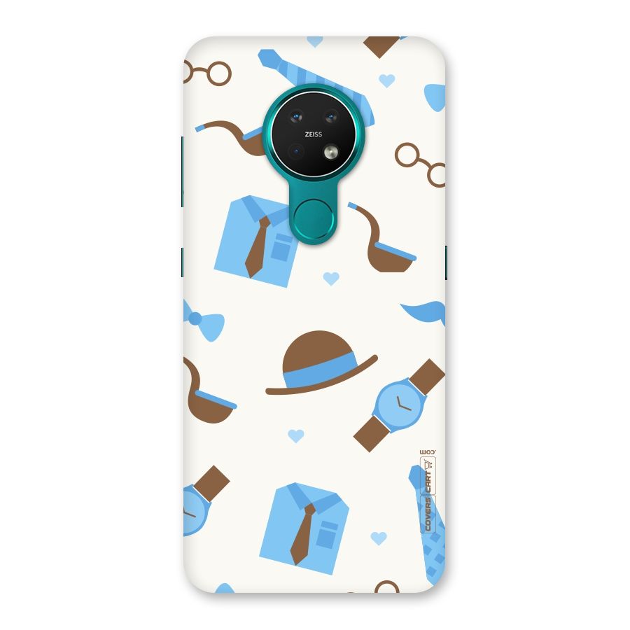 Pipe Hat Watch Pattern Back Case for Nokia 7.2