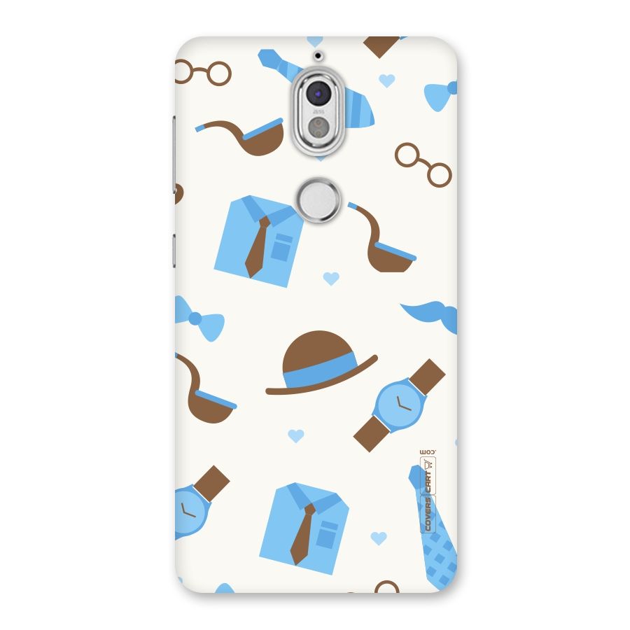 Pipe Hat Watch Pattern Back Case for Nokia 7