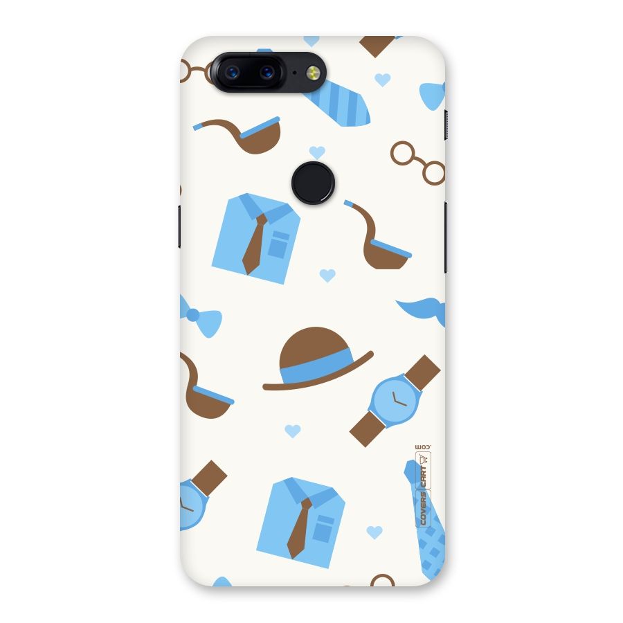 Pipe Hat Watch Pattern Back Case for OnePlus 5T