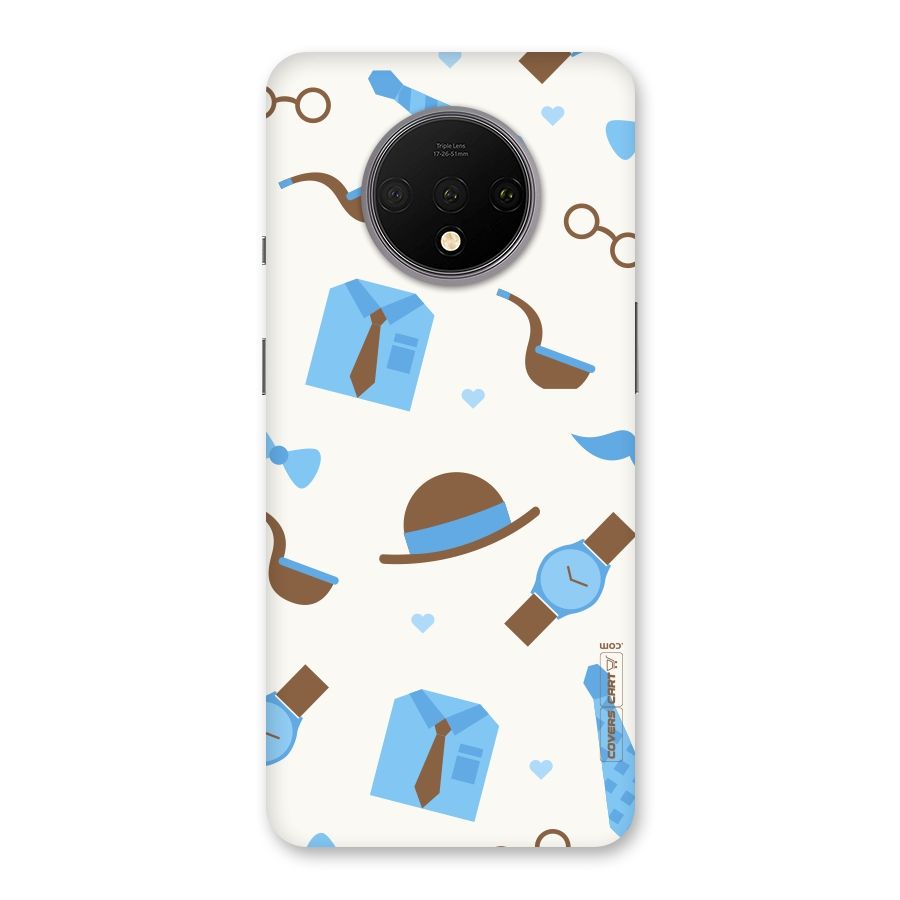 Pipe Hat Watch Pattern Back Case for OnePlus 7T