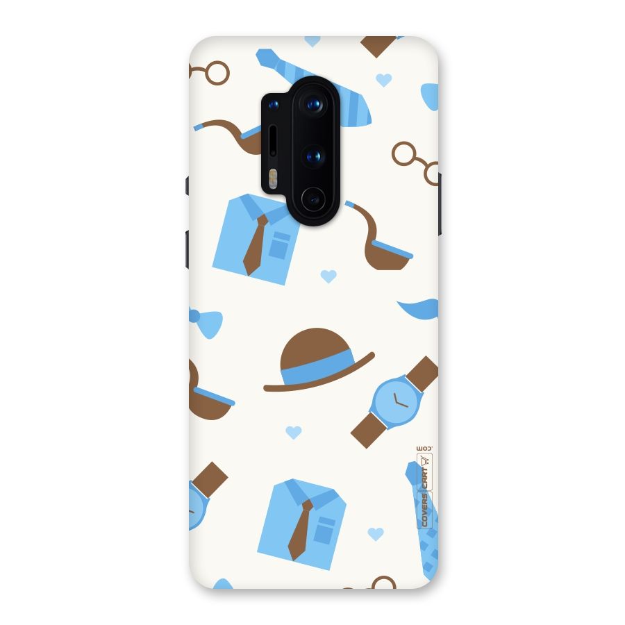 Pipe Hat Watch Pattern Back Case for OnePlus 8 Pro