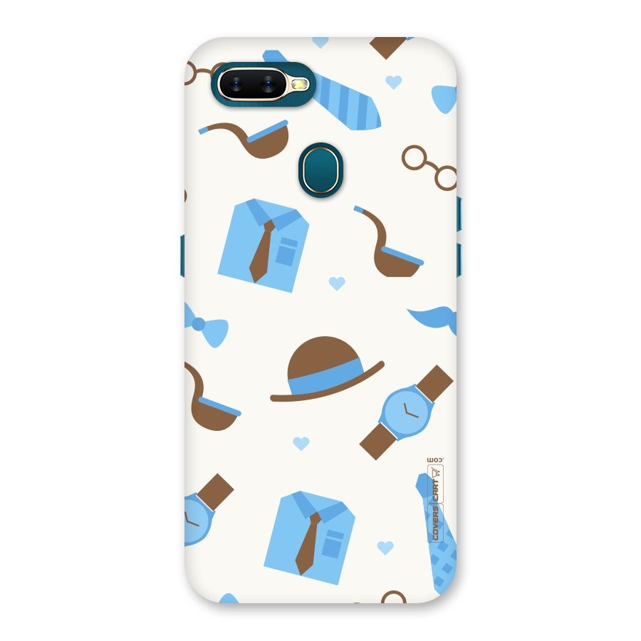 Pipe Hat Watch Pattern Back Case for Oppo A11k