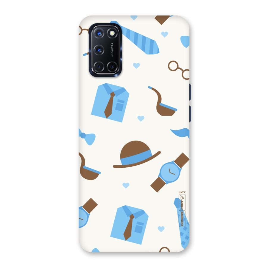Pipe Hat Watch Pattern Back Case for Oppo A52