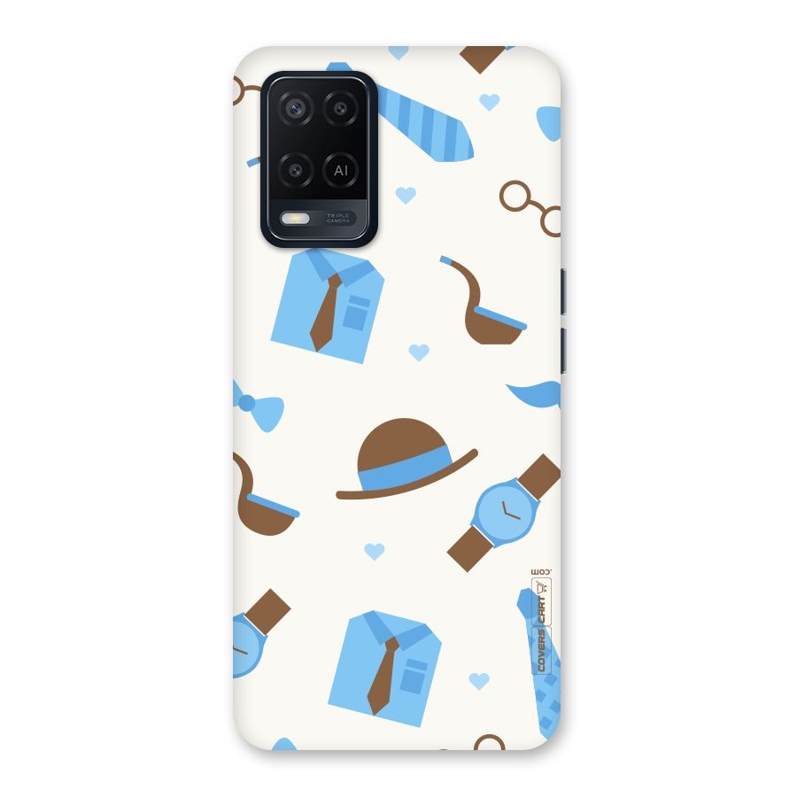 Pipe Hat Watch Pattern Back Case for Oppo A54