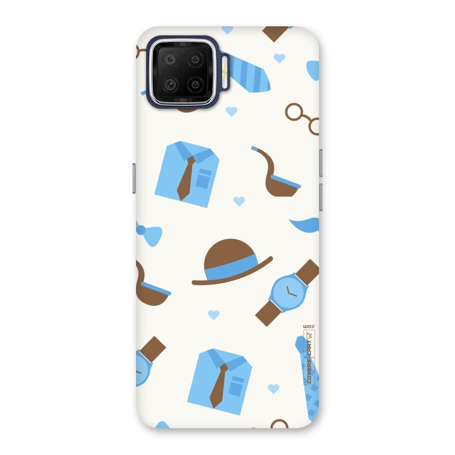 Pipe Hat Watch Pattern Back Case for Oppo F17