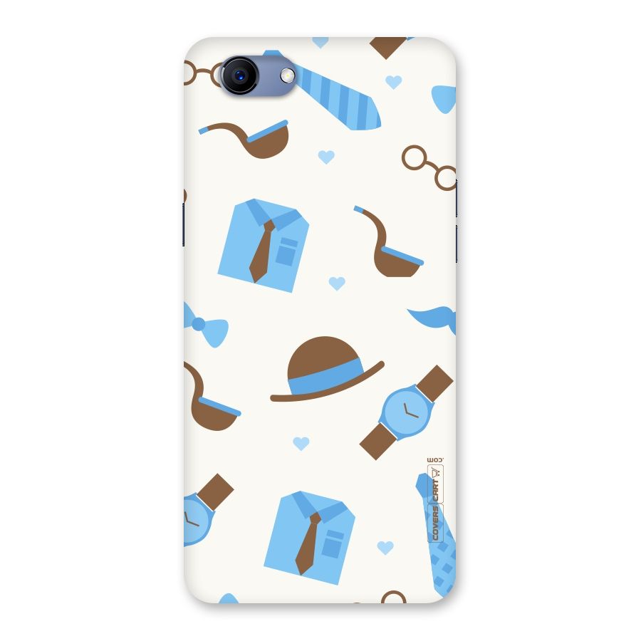 Pipe Hat Watch Pattern Back Case for Oppo Realme 1