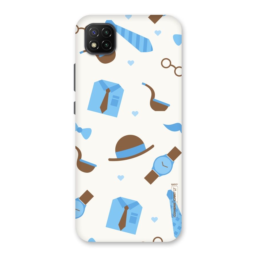 Pipe Hat Watch Pattern Back Case for Poco C3