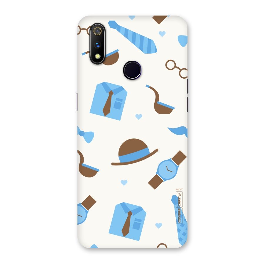 Pipe Hat Watch Pattern Back Case for Realme 3 Pro