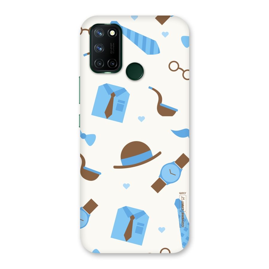 Pipe Hat Watch Pattern Back Case for Realme 7i