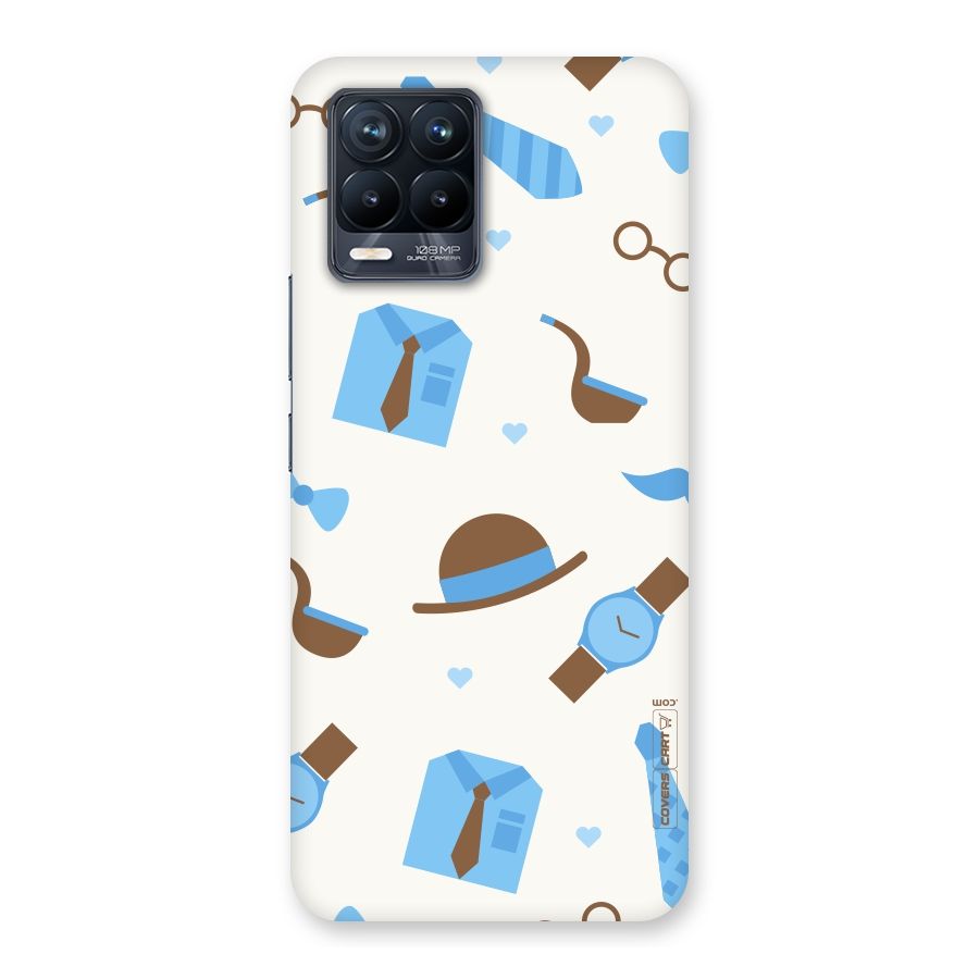 Pipe Hat Watch Pattern Back Case for Realme 8 Pro