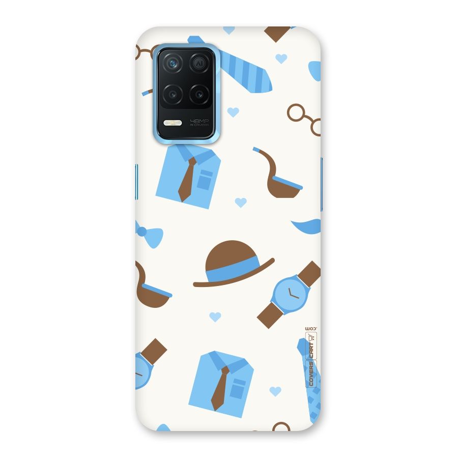 Pipe Hat Watch Pattern Back Case for Realme 8s 5G