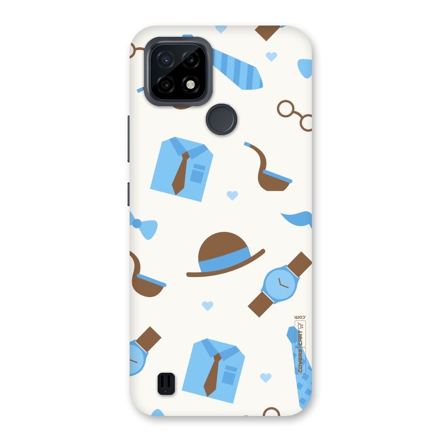 Pipe Hat Watch Pattern Back Case for Realme C21