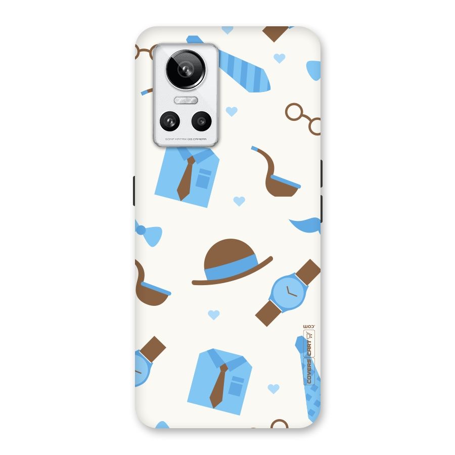 Pipe Hat Watch Pattern Back Case for Realme GT Neo 3