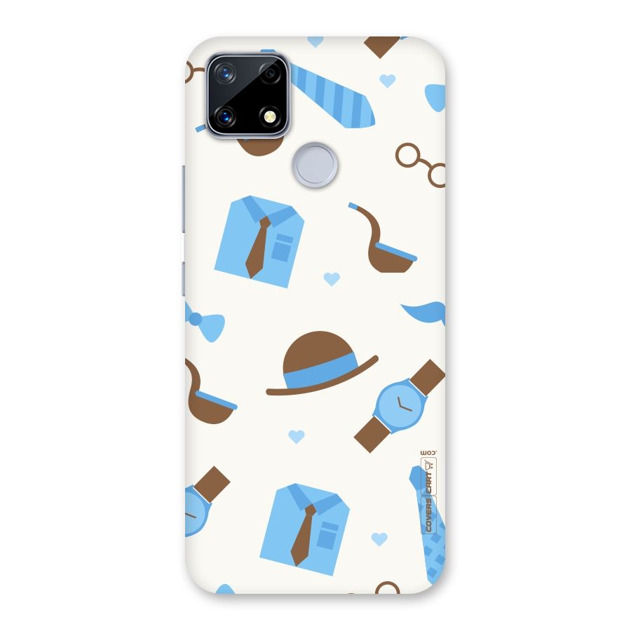 Pipe Hat Watch Pattern Back Case for Realme Narzo 20