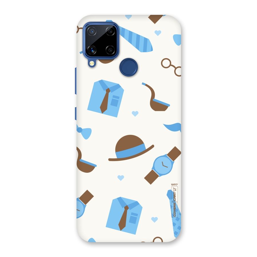 Pipe Hat Watch Pattern Back Case for Realme Narzo 30A