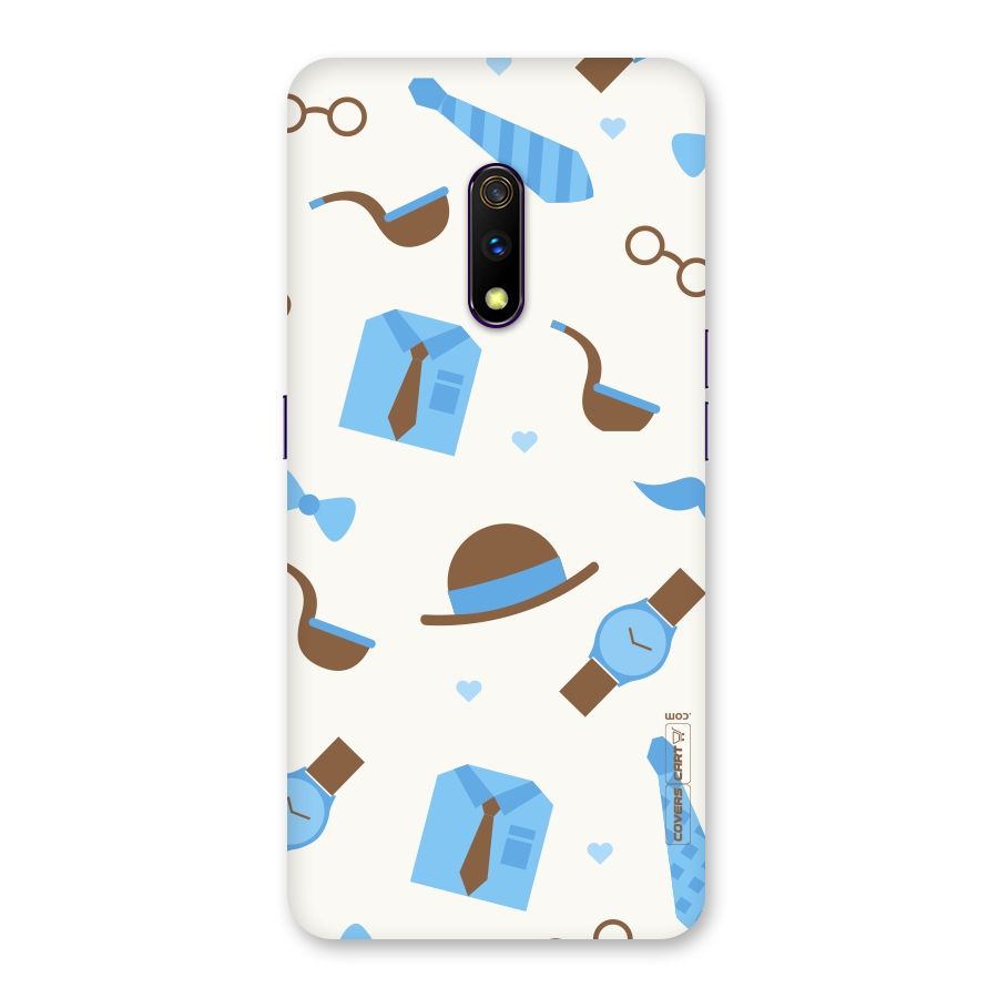 Pipe Hat Watch Pattern Back Case for Realme X