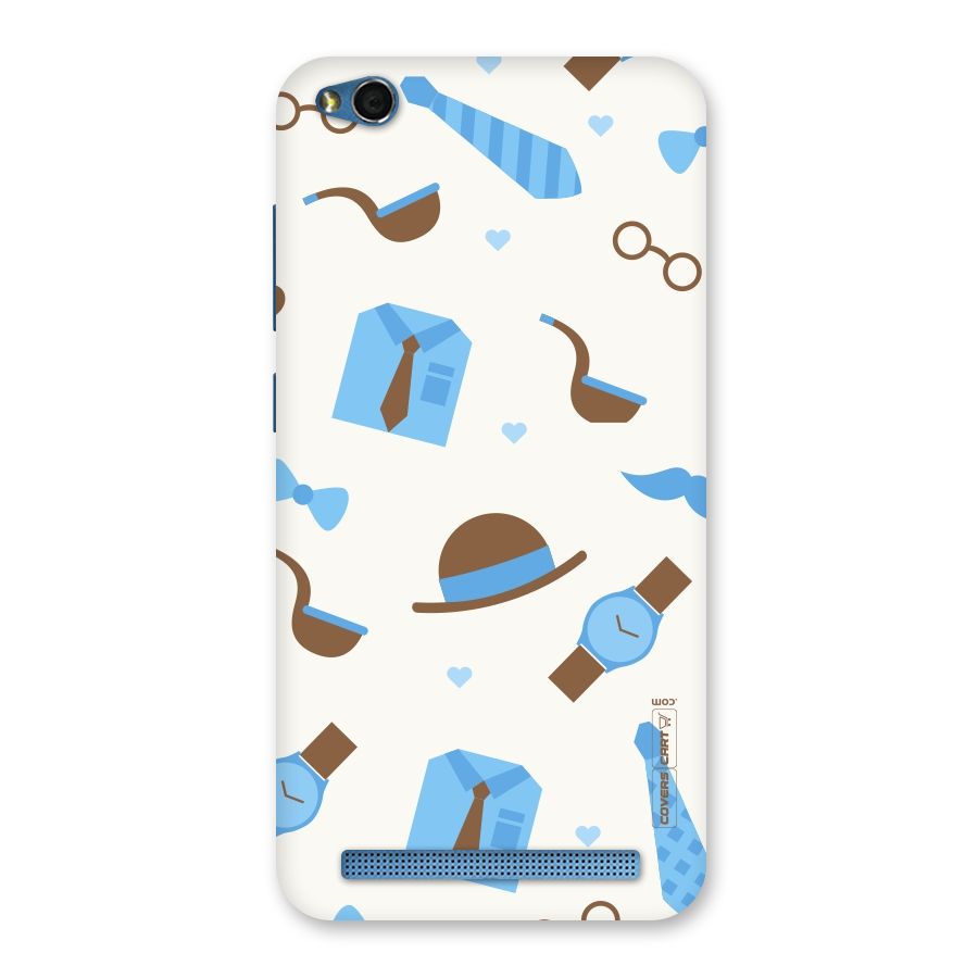 Pipe Hat Watch Pattern Back Case for Redmi 5A