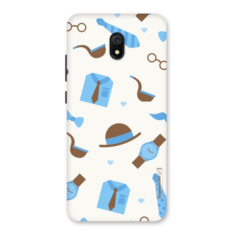 Pipe Hat Watch Pattern Back Case for Redmi 8A