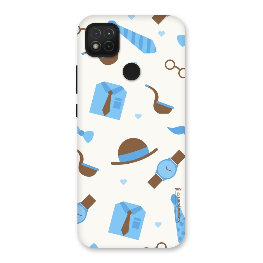 Pipe Hat Watch Pattern Back Case for Redmi 9