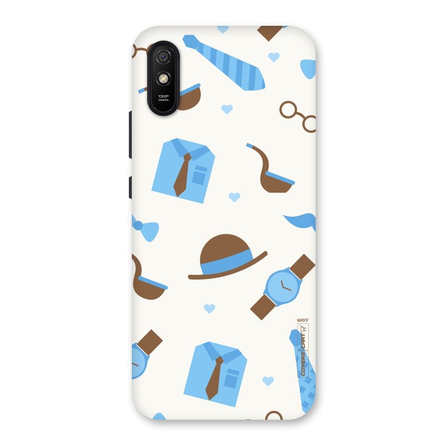 Pipe Hat Watch Pattern Back Case for Redmi 9A