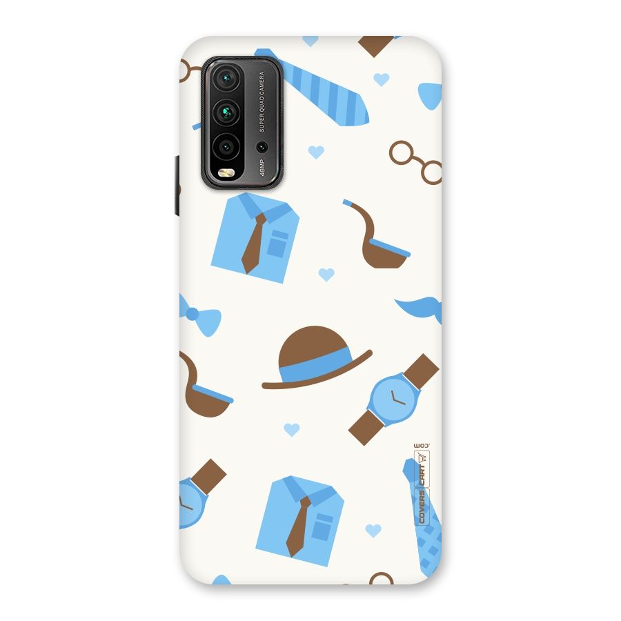 Pipe Hat Watch Pattern Back Case for Redmi 9 Power