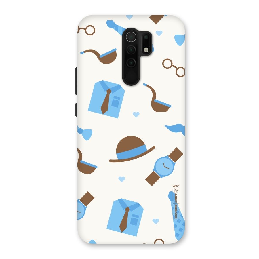 Pipe Hat Watch Pattern Back Case for Redmi 9 Prime