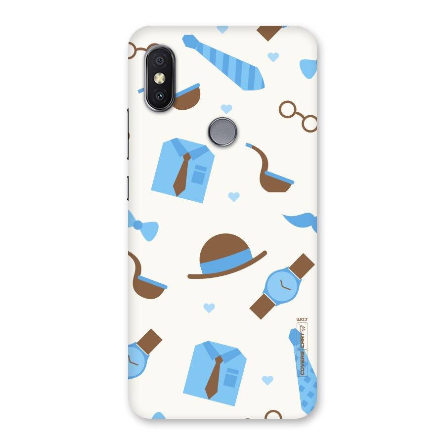 Pipe Hat Watch Pattern Back Case for Redmi Y2