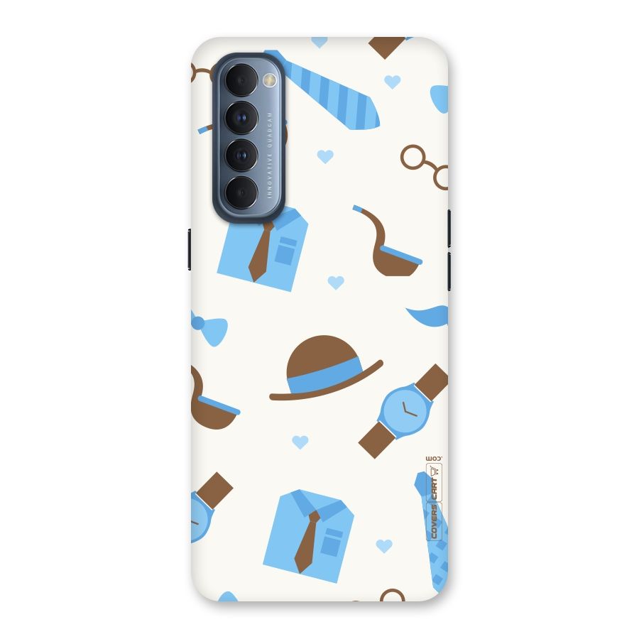 Pipe Hat Watch Pattern Back Case for Reno4 Pro