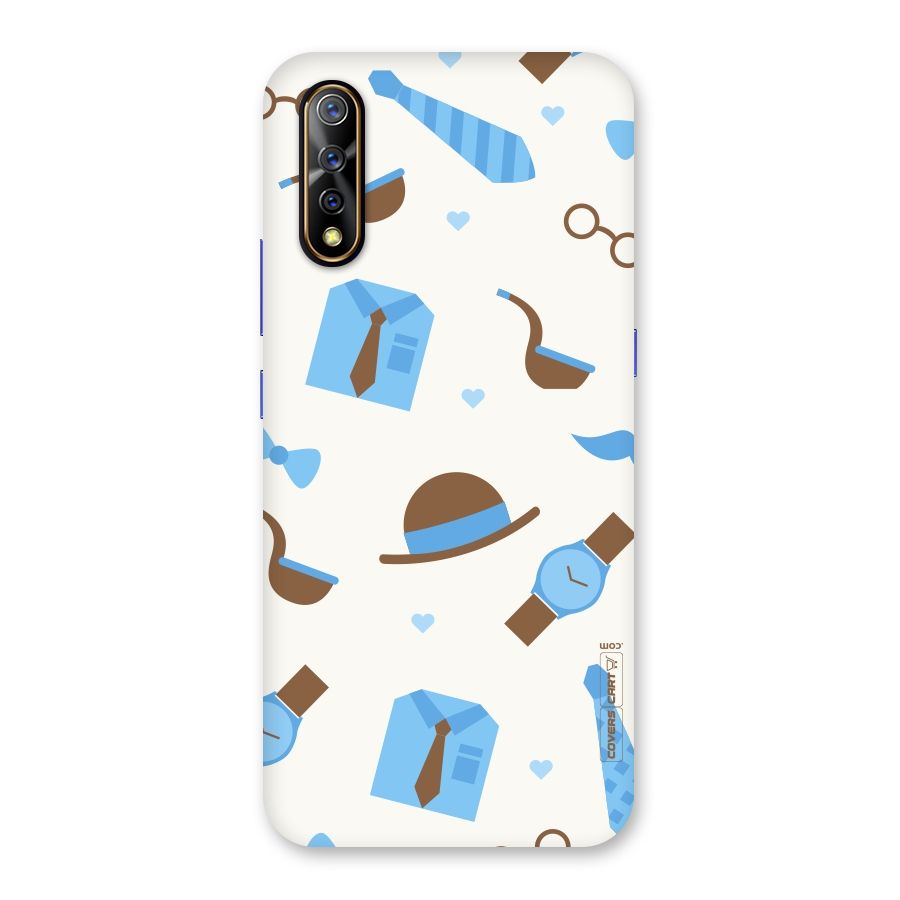 Pipe Hat Watch Pattern Back Case for Vivo S1