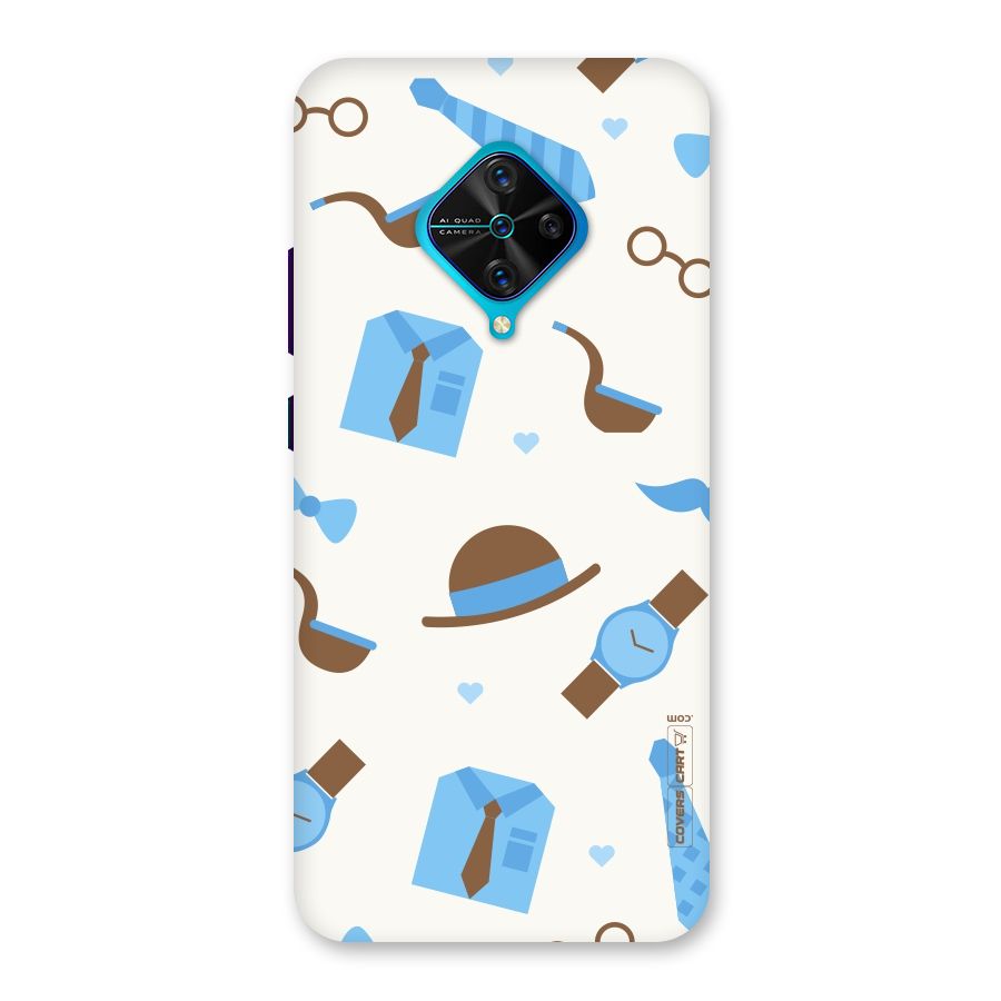 Pipe Hat Watch Pattern Back Case for Vivo S1 Pro
