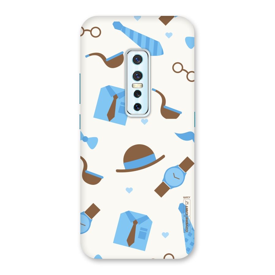 Pipe Hat Watch Pattern Back Case for Vivo V17 Pro