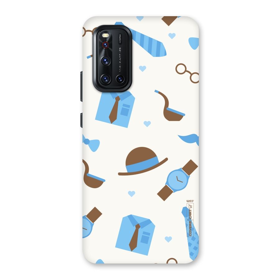 Pipe Hat Watch Pattern Back Case for Vivo V19