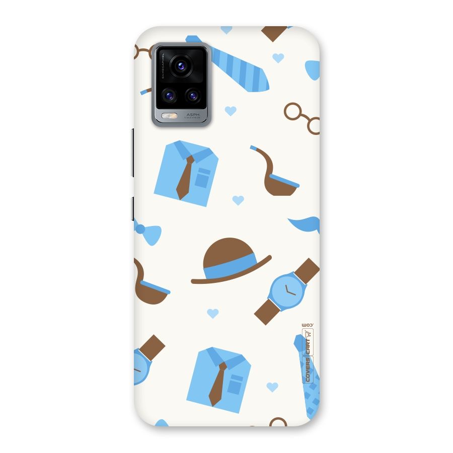 Pipe Hat Watch Pattern Back Case for Vivo V20