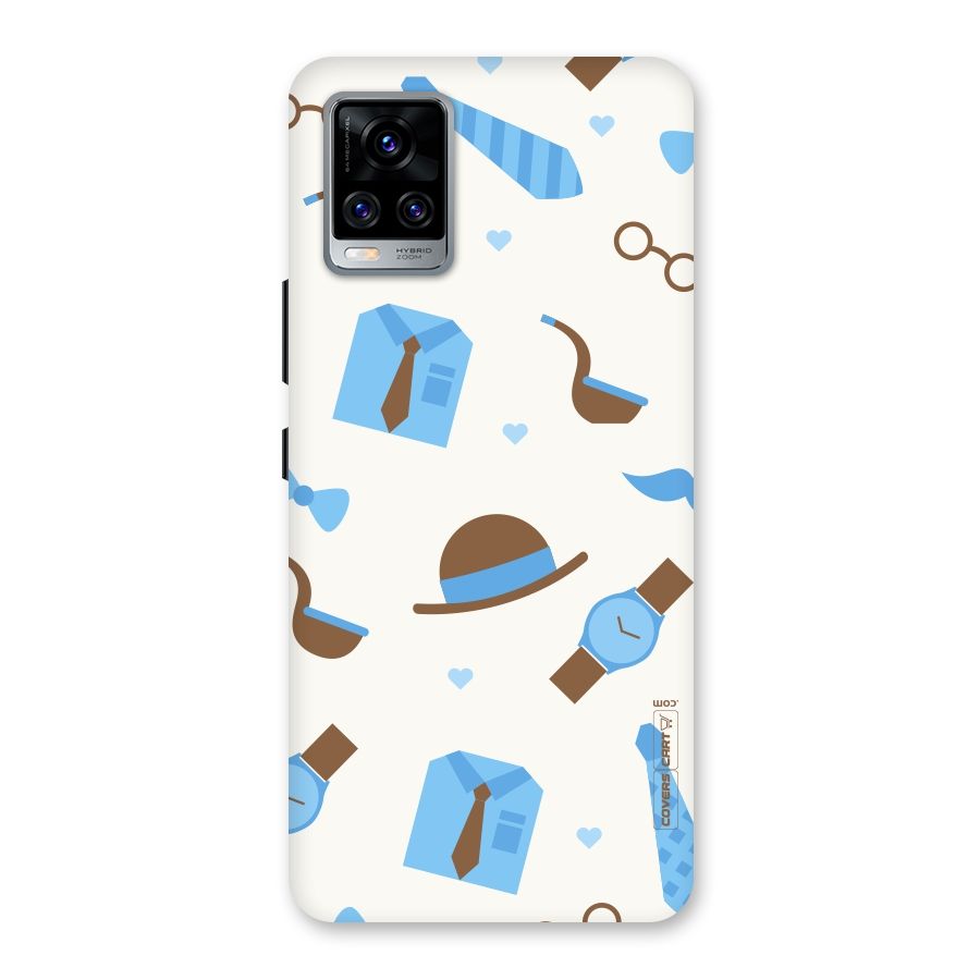 Pipe Hat Watch Pattern Back Case for Vivo V20 Pro