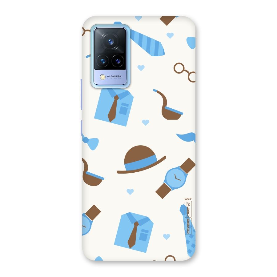 Pipe Hat Watch Pattern Back Case for Vivo V21 5G