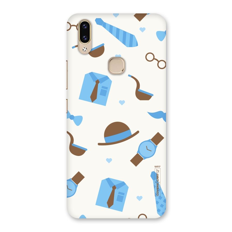 Pipe Hat Watch Pattern Back Case for Vivo V9 Youth
