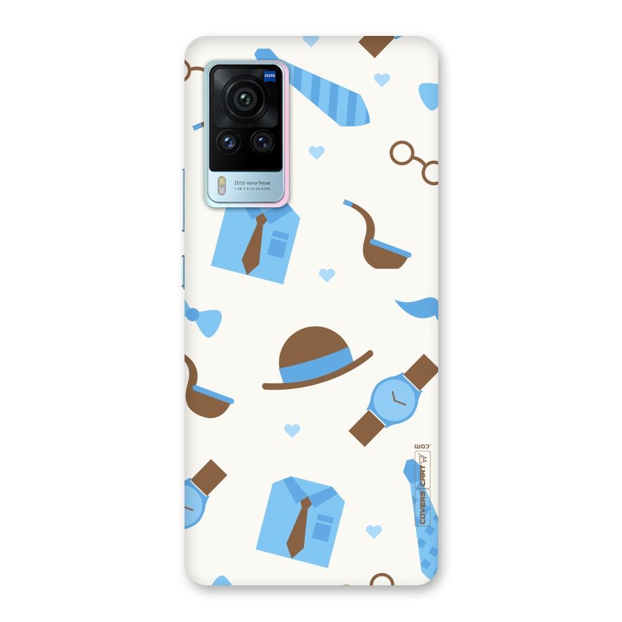 Pipe Hat Watch Pattern Back Case for Vivo X60 Pro