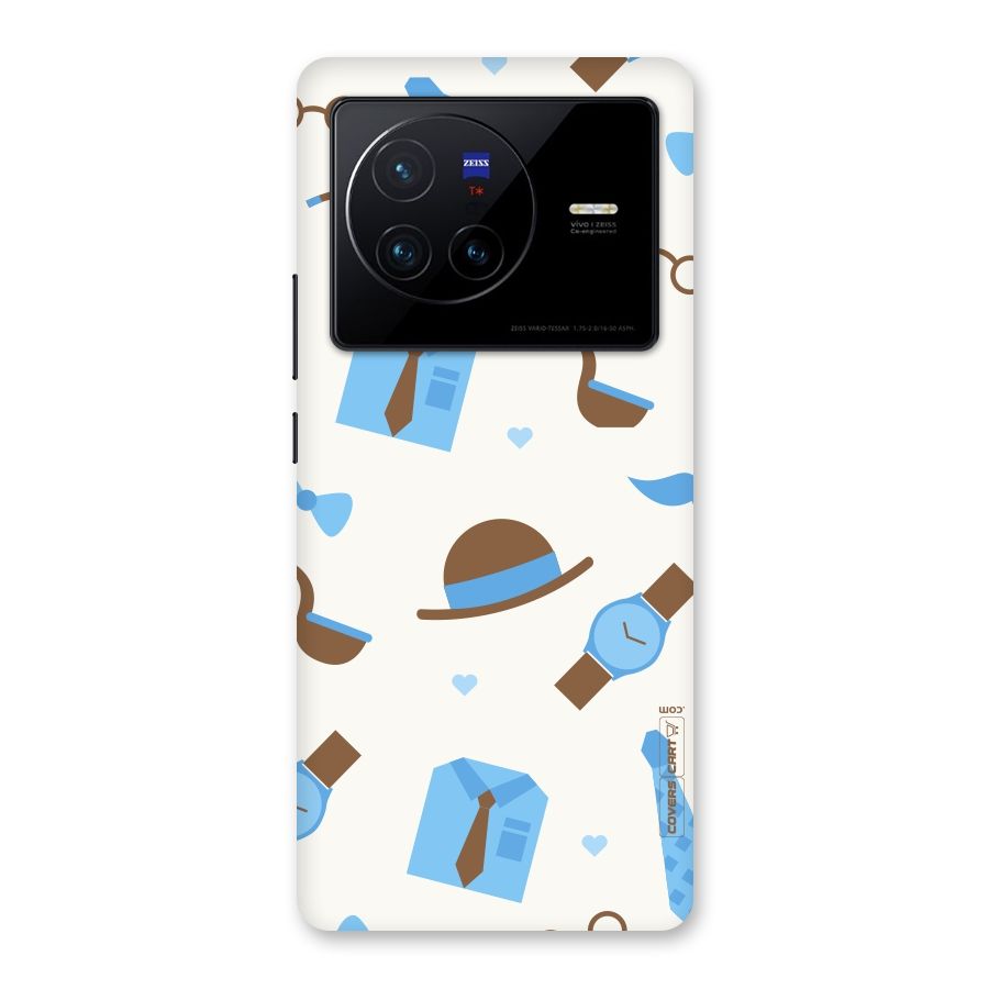 Pipe Hat Watch Pattern Back Case for Vivo X80