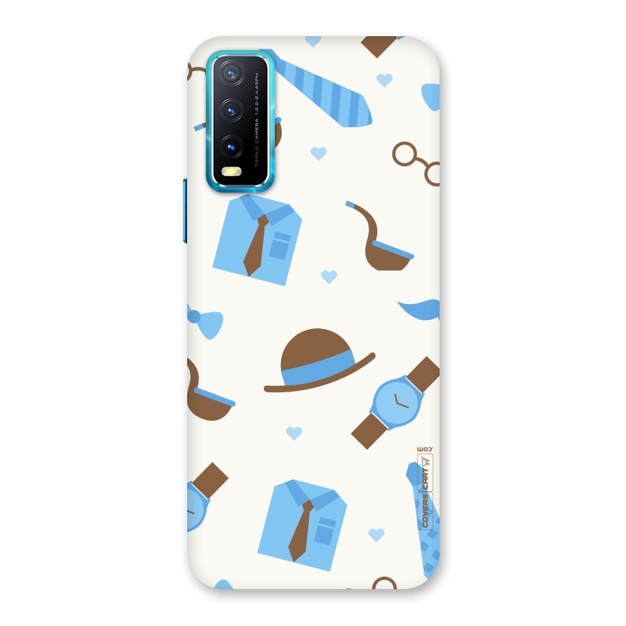 Pipe Hat Watch Pattern Back Case for Vivo Y20