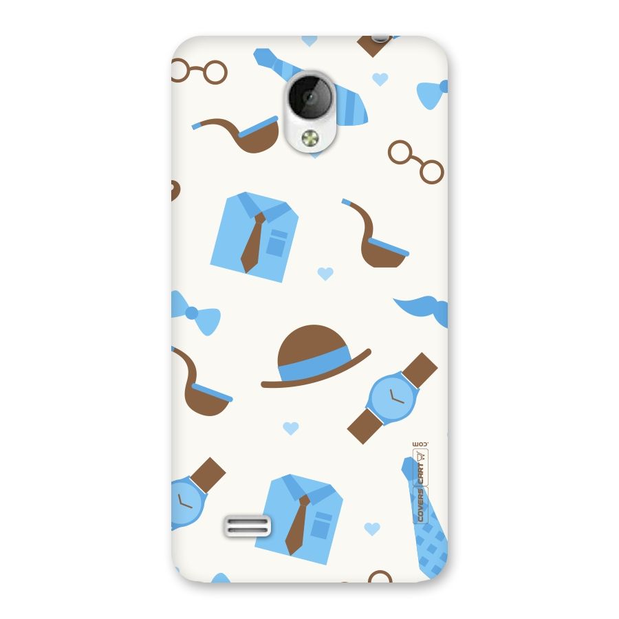 Pipe Hat Watch Pattern Back Case for Vivo Y21